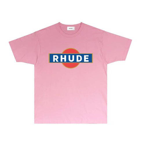 Rhude T-shirts Printed Trendy Pure Cotton