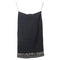 Women's Herve Leger Embellished Hem Knee-Length Skirt in Black Rayon