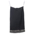 Women's Herve Leger Embellished Hem Knee-Length Skirt in Black Rayon