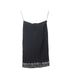 Women's Herve Leger Embellished Hem Knee-Length Skirt in Black Rayon