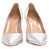 Women's Gianvito Rossi Pointed Toe Pumps in Silver Leather