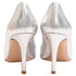 Women's Gianvito Rossi Pointed Toe Pumps in Silver Leather