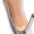 Women's Gianvito Rossi Pointed Toe Pumps in Silver Leather