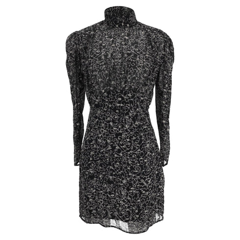 Women's Ba&sh Acia Mini Dress in Black Viscose