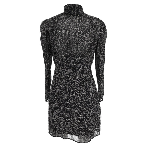 Women's Ba&sh Acia Mini Dress in Black Viscose