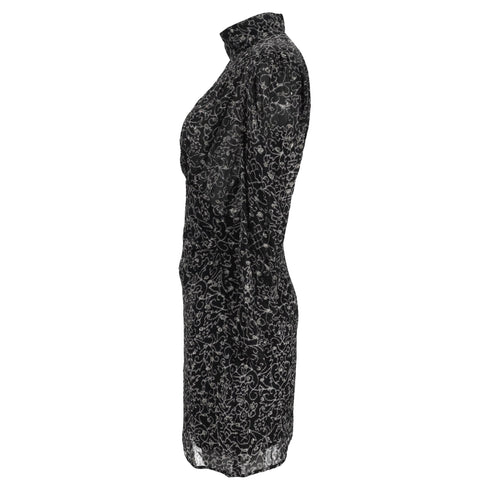 Women's Ba&sh Acia Mini Dress in Black Viscose