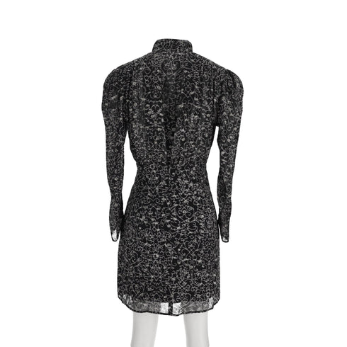 Women's Ba&sh Acia Mini Dress in Black Viscose