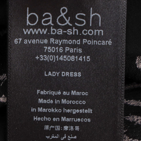Women's Ba&sh Acia Mini Dress in Black Viscose