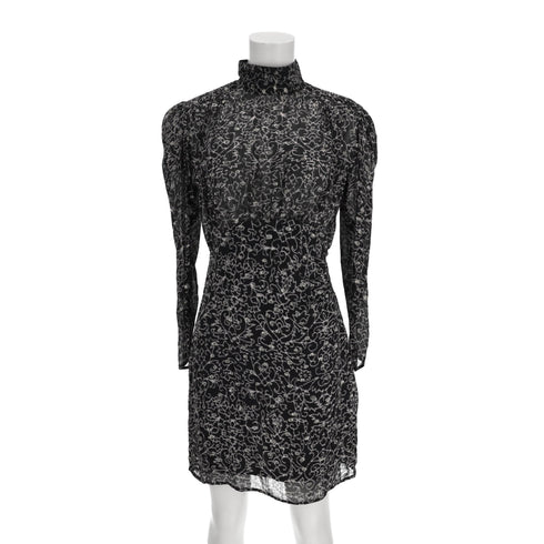 Women's Ba&sh Acia Mini Dress in Black Viscose