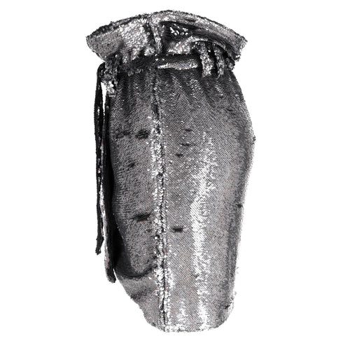 Women's Iro Mini Skirt in Silver Sequins