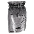Women's Iro Mini Skirt in Silver Sequins