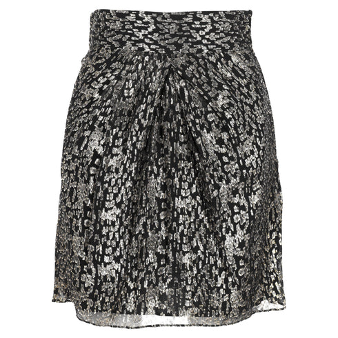 Women's Iro Jeyna Gathered Chiffon Mini Skirt in Multicolor Silk