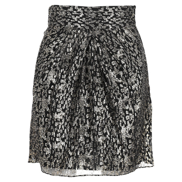 Women's Iro Jeyna Gathered Chiffon Mini Skirt in Multicolor Silk