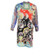 Women's Etro Knee Length Printed Dress in Multicolor Silk