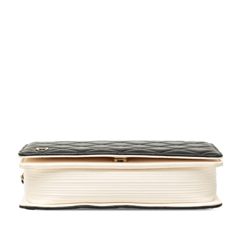 Book Wallet on Chain Quilted Lambskin