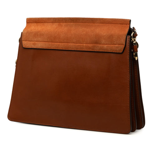 Faye Shoulder Bag Leather and Suede Medium