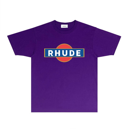 Rhude T-shirts Printed Trendy Pure Cotton