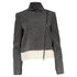 Women's Joseph Zipped Tweed Biker Jacket in Black Linen