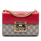 Padlock Shoulder Bag GG Coated Canvas and Leather Small