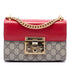 Padlock Shoulder Bag GG Coated Canvas and Leather Small