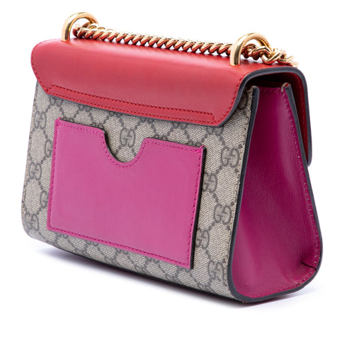 Padlock Shoulder Bag GG Coated Canvas and Leather Small