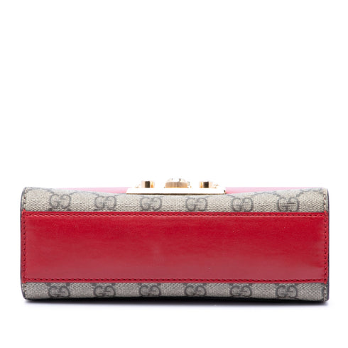 Padlock Shoulder Bag GG Coated Canvas and Leather Small