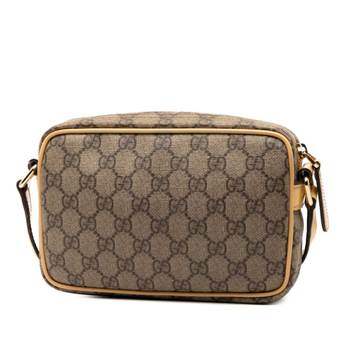 Front Zip Camera Bag GG Coated Canvas Small