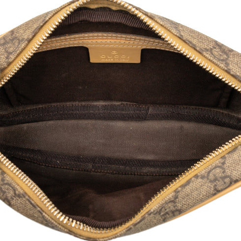 Front Zip Camera Bag GG Coated Canvas Small