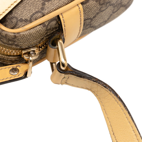 Front Zip Camera Bag GG Coated Canvas Small