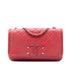 Filigree Flap Bag Quilted Caviar Medium