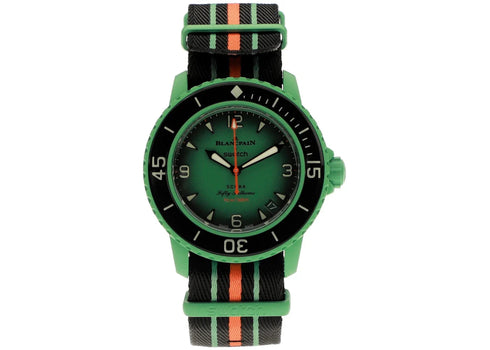 Blancpain x Swatch Scuba Fifty Fathoms Indian Ocean SO35I100 (Green)