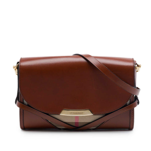 Bridle Abbott Crossbody Bag House Check Canvas and Leather Small