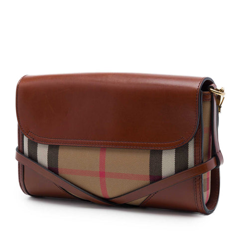 Bridle Abbott Crossbody Bag House Check Canvas and Leather Small