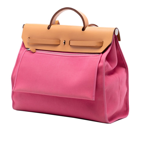 Herbag Zip Leather and Toile 39