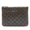 O Case Clutch Quilted Caviar Small