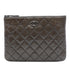 O Case Clutch Quilted Caviar Small
