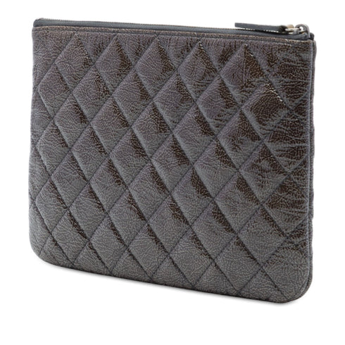 O Case Clutch Quilted Caviar Small