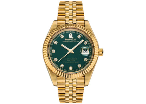 BAPE Type 6 BAPEX Watch Gold/Green