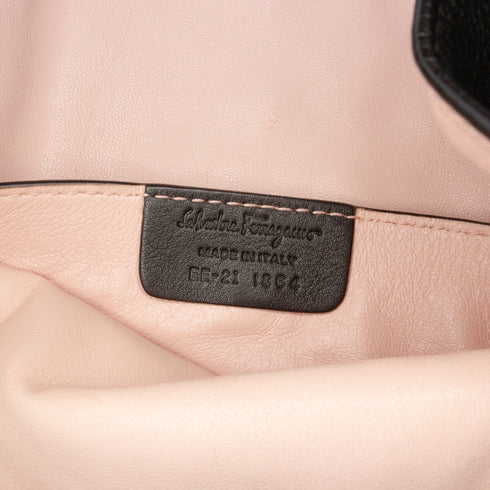 Trifolio Tote Gancini Embossed Leather Large