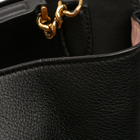 Trifolio Tote Gancini Embossed Leather Large