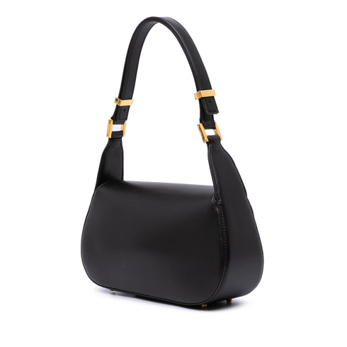 VLogo Chain Flap Shoulder Bag Leather Medium