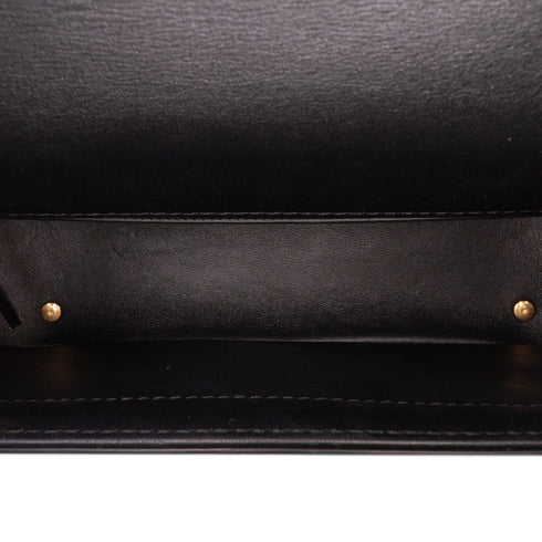 VLogo Chain Flap Shoulder Bag Leather Medium