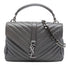 Classic Monogram College Bag Matelasse Chevron Leather Medium