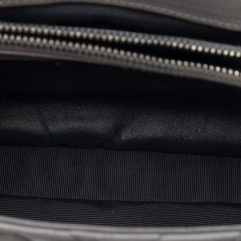 Classic Monogram College Bag Matelasse Chevron Leather Medium