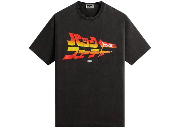Kith x Back to the Future Japanese Title Vintage Tee Black