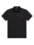 RALPH LAUREN Custom Slim Fit Soft Cotton Polo Shirt Polo Black