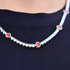Red Clover Tennis Chain (Silver) - 4mm