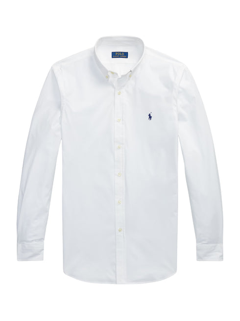 RALPH LAUREN Slim Fit Stretch Poplin Shirt White