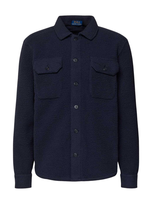 RALPH LAUREN Pile Fleece Overshirt Navy