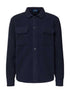 RALPH LAUREN Pile Fleece Overshirt Navy